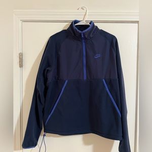 Nike 1/2 Zip Fleece. Navy / Indigo Blue, Size Medium